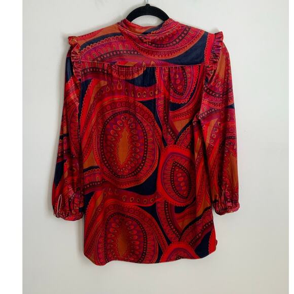 TYLER BOE Cheryl‎ Velvet Shirt NWT Small $188 - Picture 4 of 7